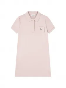 Платье с карманом на пуговице Lacoste Kids, розовый