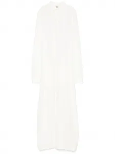 Платье-рубашка макси TOTEME, нейтральный