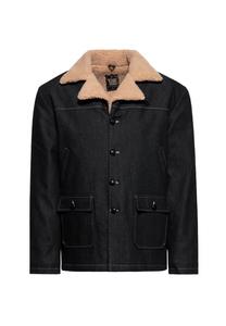 Зимняя куртка в джинсовом стиле King Kerosin, черный