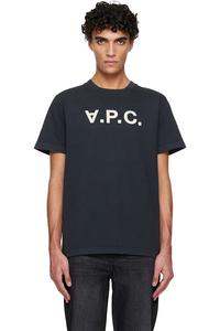 A.P.C. Черная стандартная футболка Grand 'VPC'