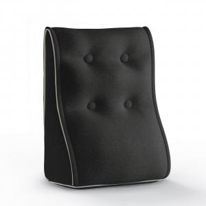 Vercart ПОДУШКА ДЛЯ СПИНКИ Подушка для изголовья Полиэстер Лен Антрацитово-серый 40/22 см