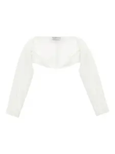 Накидка с длинными рукавами Monnalisa, белый