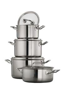 Набор горшков Бригада Базовый, 4 шт Spring, silbet