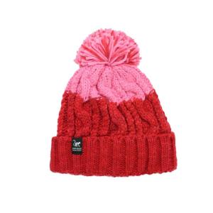 SURF MONKEY Шапка Bobble – один размер – подкладка – унисекс (красный/розовый)