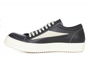 Кроссовки Rick Owens Lace-up Leather Sneakers, черный