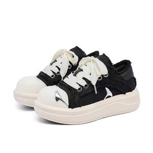 Нескользящие, дышащие, легкие, увеличивающие рост низкие повседневные туфли унисекс GULIA, Canvas Black