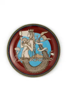 Декоративная тарелка mermaid, 31 см, La Doublej, красный