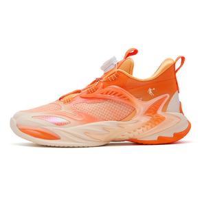 Баскетбольные кроссовки для детей и подростков с противоскользящим покрытием, износостойкие, амортизирующие и амортизирующие QIAODAN, оранжевый