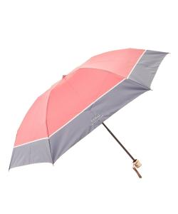 Женский двухцветный складной зонт POLO RALPH LAUREN с вышитым логотипом