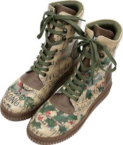 Женские ботинки DOGO Future - веганская кожа и ручная платформа, Your Voice Is Like A Song To Me