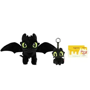 Универсальные студии зублесс мастер драгон найт пендант блэк куклы плюшевая кукла высота 11см/20см POTDEMIEL