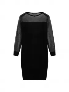 Мини-платье с длинными рукавами Armani Exchange, черный