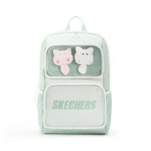 Skechers Лёгкий рюкзак унисекс сапфирово-зелёный и прозрачно-зелёный, Royal Blue & Green & Long Tail Cat