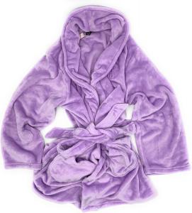 Victoria's Secret Короткий плюшевый уютный халат, Purple