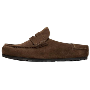 Birkenstock Закрытые тапочки Naples с устойчивостью к истиранию, Unisex, коричневые, узкие