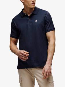 Хлопковая поло с коротким рукавом Regular Fit Psycho Bunny, Navy