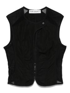 Корсетный жилет OUR LEGACY, черный