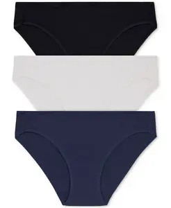 Женский бикини из хлопка и модала, 3 шт. — DK8462P3 DKNY, синий