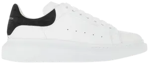 Кроссовки Alexander McQueen Oversized Sneaker 'White Black', белый