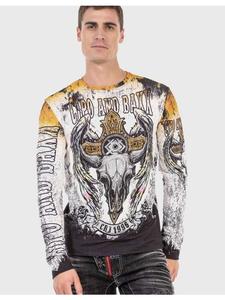 Функциональный лонгслив Cipo & Baxx, экрю