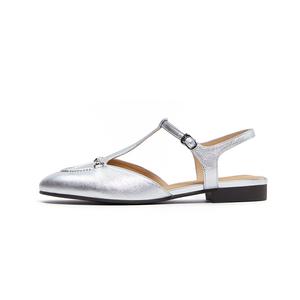 Повседневные туфли-моно женские, мерцающие, серебристые Marie Claire, Shimmering Silver