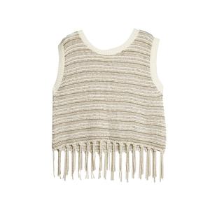 ELLE Топ-майка женская Coffee с круглым вырезом тонкая Others