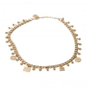 MIU MIU Золотое металлическое колье Women's Gold