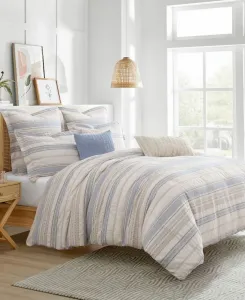 Комплект постельного белья Pickford Tribal Stripe, 2 предмета, размер Twin/Twin XL Levtex, Chambray