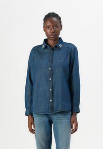 Блуза Bruuns Bazaar Button-down blouse, Blue Denim/Blue