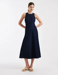 Джинсовое платье миди с завязками New Look цвета индиго