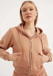 Толстовка на молнии Herita, светло-коричневый