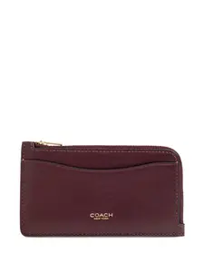 Кошелек на молнии Coach, красный