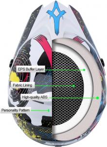 Шлем для мотокросса H-YEEU BMX MX Off-Road, белый