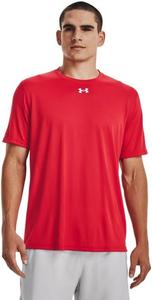 Мужская свободная футболка с коротким рукавом Under Armour Team Tech Cardinal, Red/White - 600