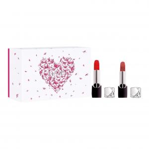 DIOR Ограниченная серия помад Fiery Blue Gold Box Velour несмываемая 3.5г+3.4г/3.4г+3.4г