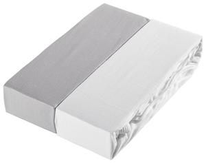 Детская простыня набор из 2 шт My Baby Lou, белый/светло-серый