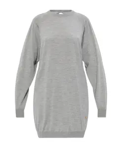 Платье с открытой спиной Moschino, серый