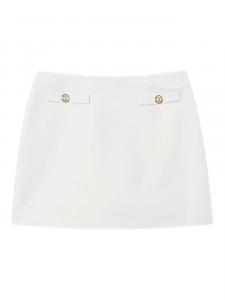 Юбка из льняной смеси TWINSET, белый