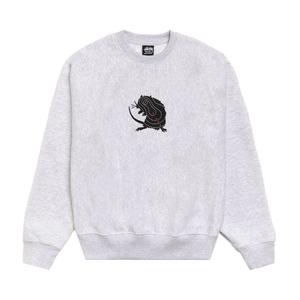 Топ Stussy Long Range Crew 'Ash Heather'