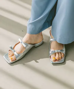 Сандалии с двойной лентой Bayflow, цвет Silver 12