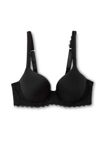 Женский бюстгальтер-спейсер на косточках, удобная спинка Natural Comfort CALIDA, черный