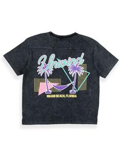 Футболка с коротким рукавом и графическим принтом для мальчиков Sovereign Code, Black