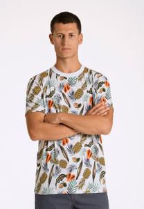 Футболка с принтом JUICY AOP O-NECK Lindbergh, белый