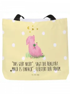 Шоппер Mr. & Mrs. Panda, желтый пастельный