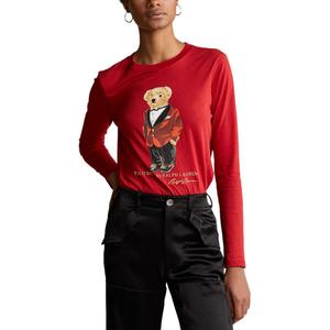 Polo Ralph Lauren Женская красная футболка Regular T Shirt