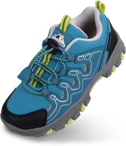 Кроссовки для мальчиков и девочек UOVO, детская обувь для походов, бега и ходьбы на улице, теннисная обувь, водонепроницаемые, противоскользящие, модные кроссовки (младшие/старшие дети), небесно-голубой