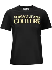 Футболка с логотипом Versace Jeans Couture, черный