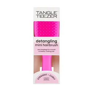 Распутывающая щетка Mini Straight Curly Tangle Teezer, цвет fucsia