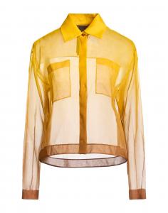 Рубашка Max Mara, жёлто-оранжевый