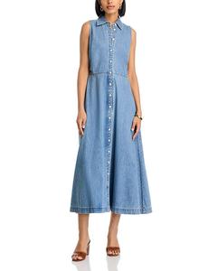 Платье миди Fuller Veronica Beard, синий